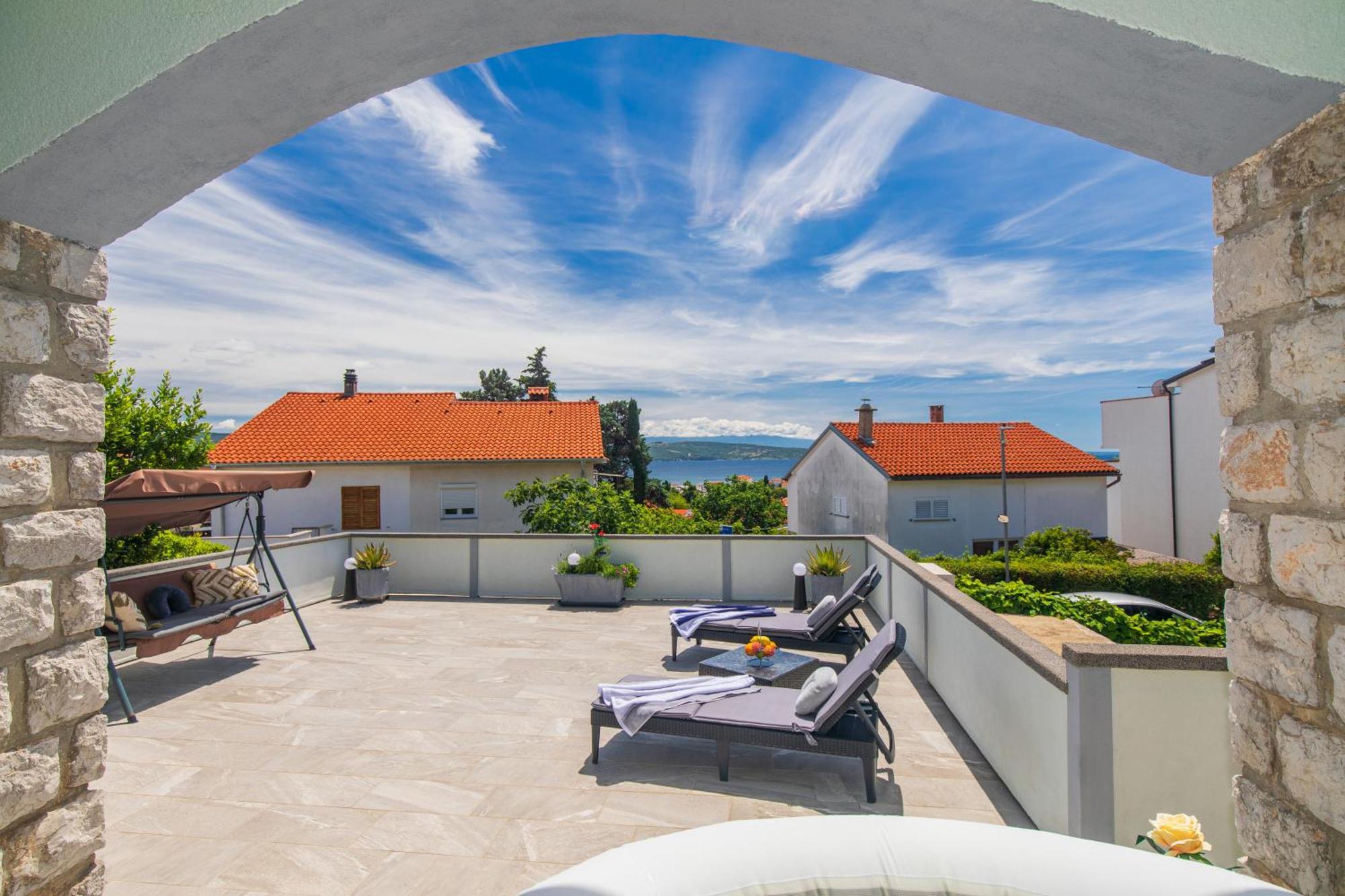 Apartment Tara With Seaview Крк Экстерьер фото